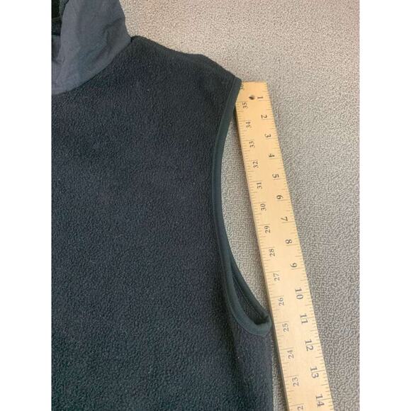 Columbia Fleece Vest Men's Tall L Black Full Zip Made in USA Y2K F00 - Picture 9 of 10